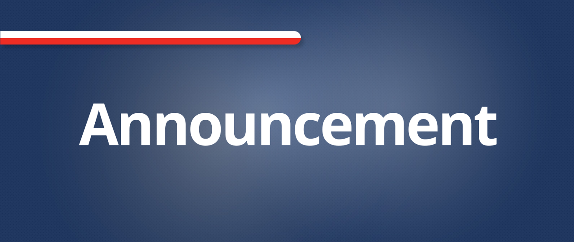 Announcement