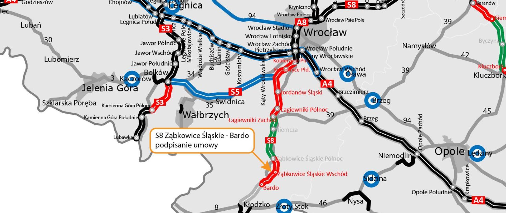 S8 Ząbkowice Śląskie - Bardo