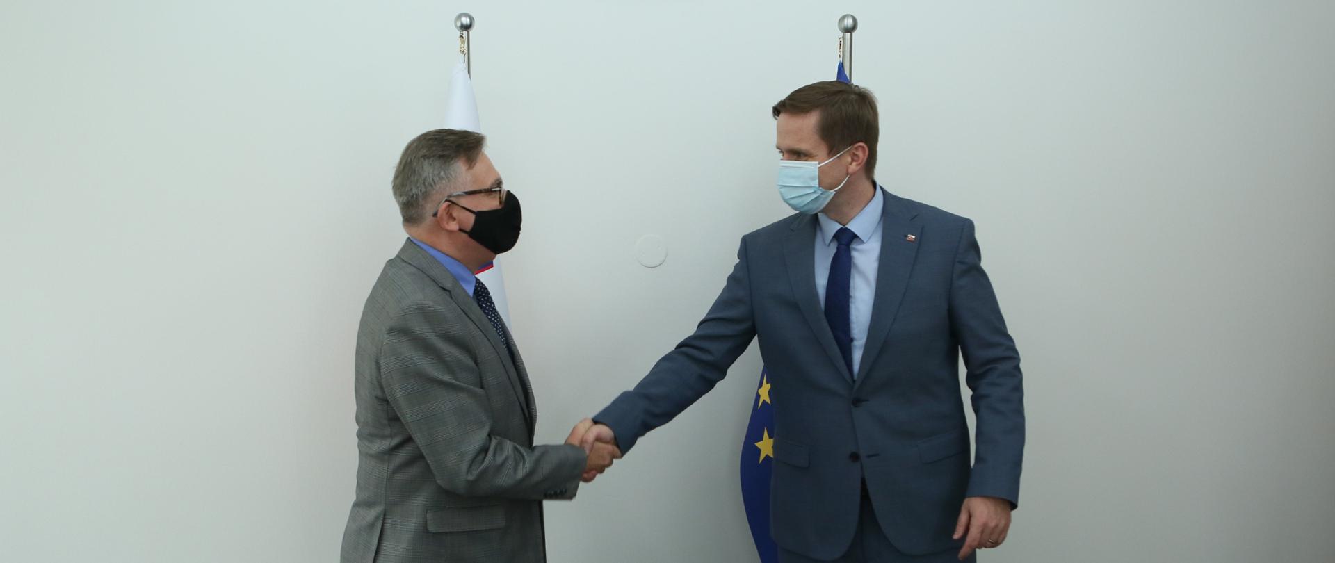 Ambasador Krzysztof Olendzki i Przewodniczący Parlamentu Igor Zorcic