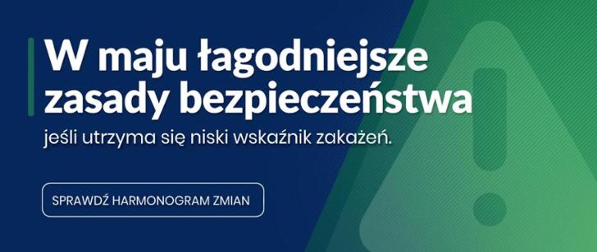 W maju łagodniejsze zasady bezpieczeństwa