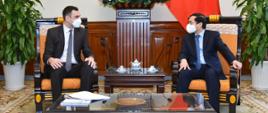 Spotkanie Chargé d'affaires ad interim Polski w Wietnamie Macieja Duszyńskiego z Ministrem Spraw Zagranicznych Wietnamu Bùi Thanh Sơnem / Cuộc gặp gỡ giữa Đại biện lâm thời Ba Lan tại Việt Nam Maciej Duszyński với Bộ trưởng Ngoại giao Việt Nam Bùi Thanh Sơn