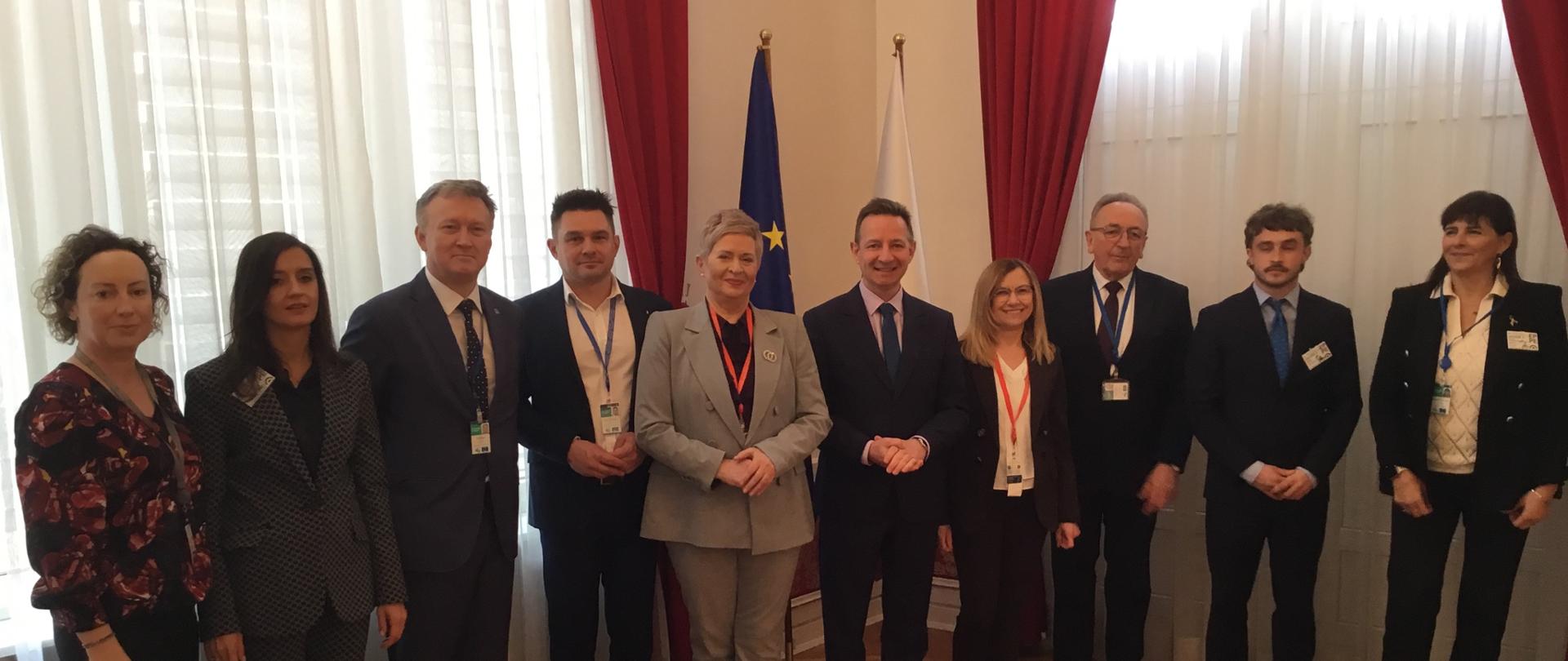 Delegacja polskich samorządowców do Kongresu Władz Lokalnych i Regionalnych. 