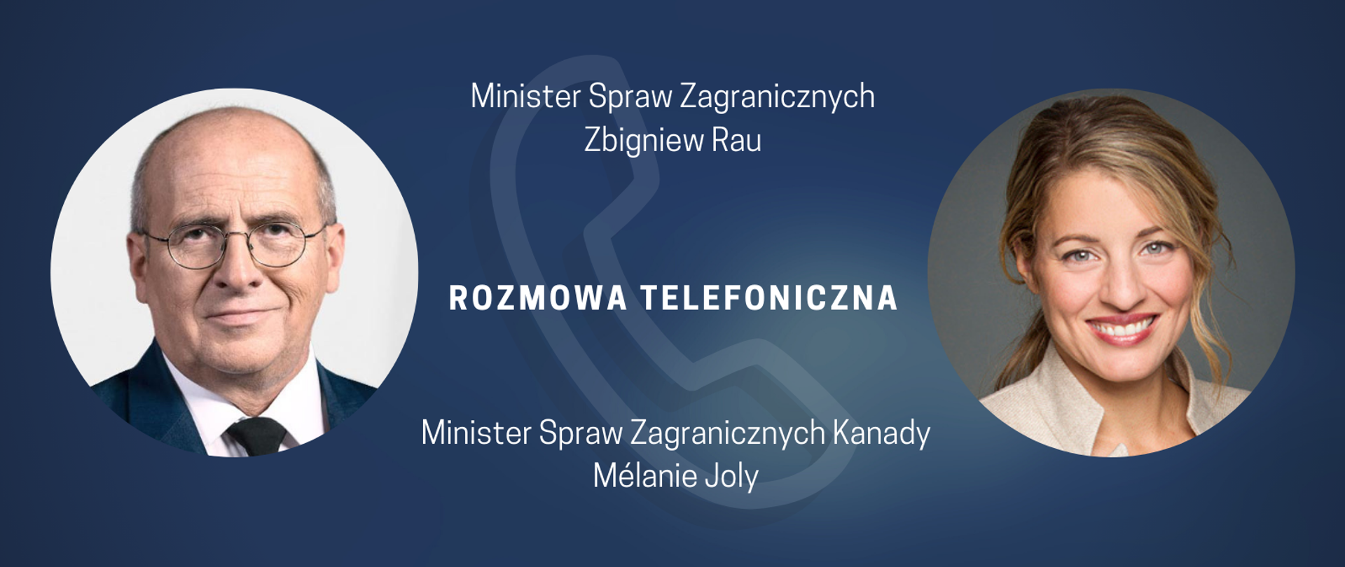 Rozmowa telefoniczna ministra Raua z minister spraw zagranicznych Kanady