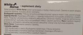 White Horse suplement diety