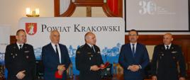 Wizyta u Starosty Krakowskiego z okazji 30 lecia PSP