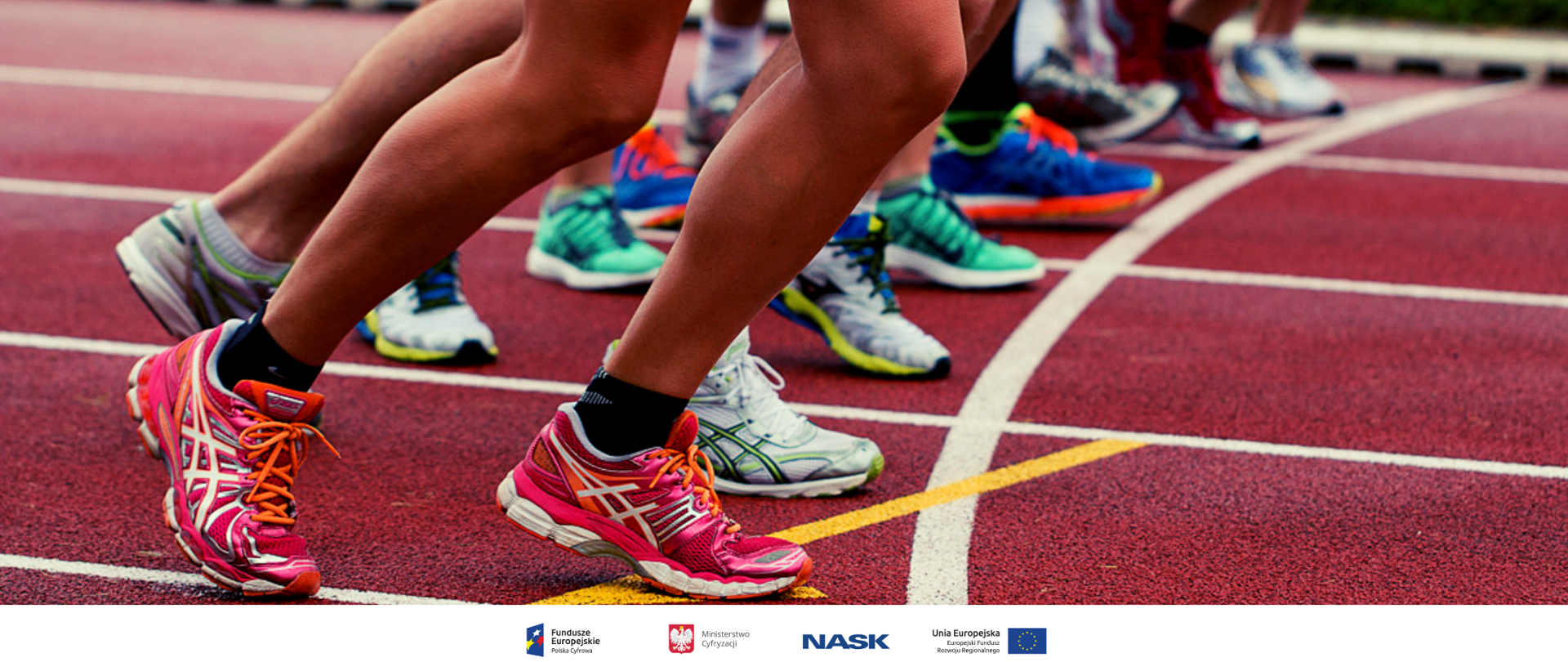 Biegacze na linii startu