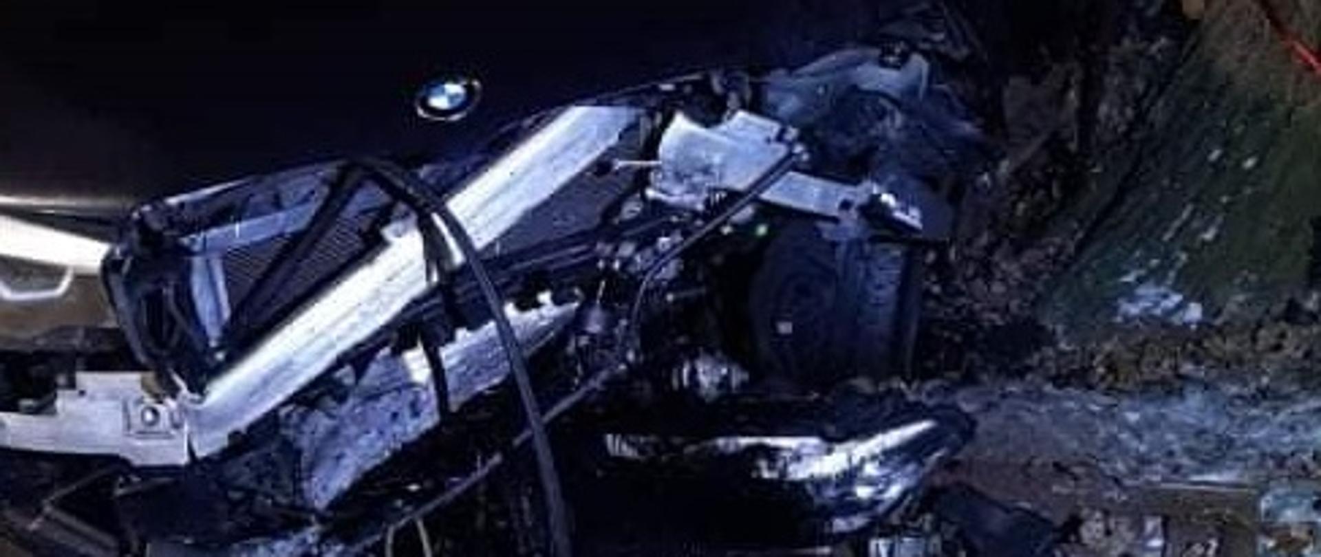 Kolizja BMW w m. Luberadz