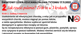 17 listopada Światowy Dzień Rzucania Palenia