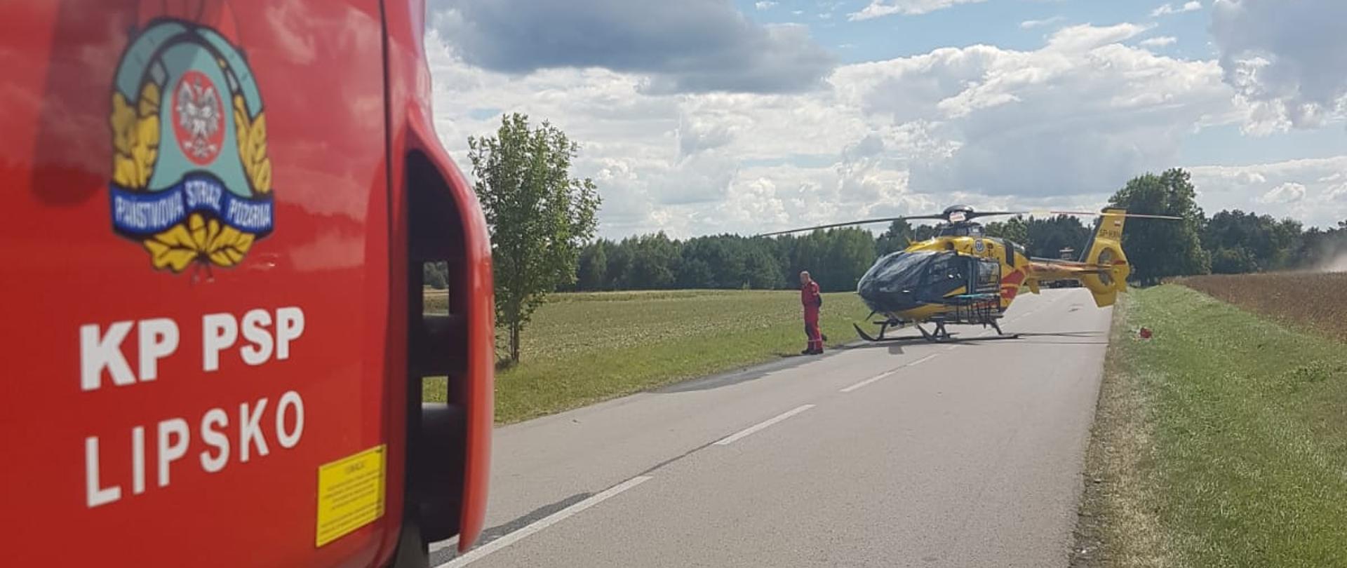 Wypadek w m. Olechów gm. Sienno