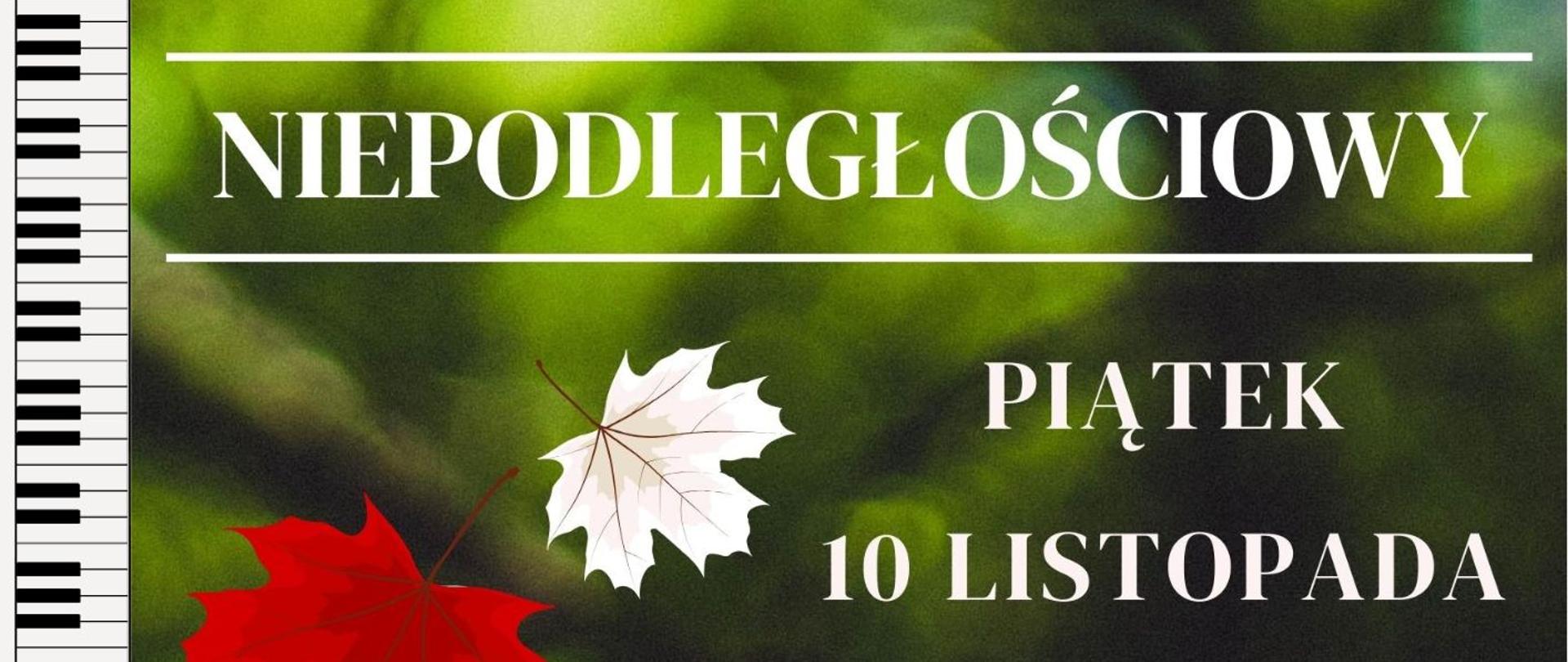 Koncert z okazji Narodowego Święta Niepodległości, który odbędzie się 10.11.2023 o godz. 16:00