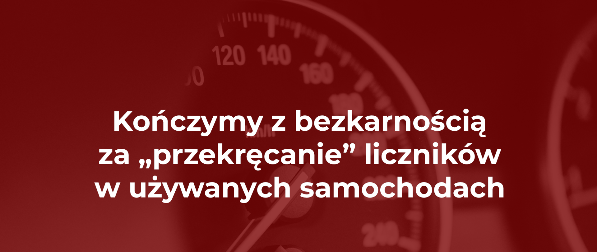 Już od jutra nowe surowe kary za cofanie liczników w autach