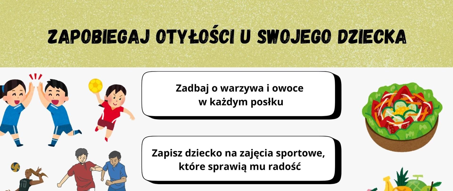 Zapobiegaj otyłości u swojego dziecka