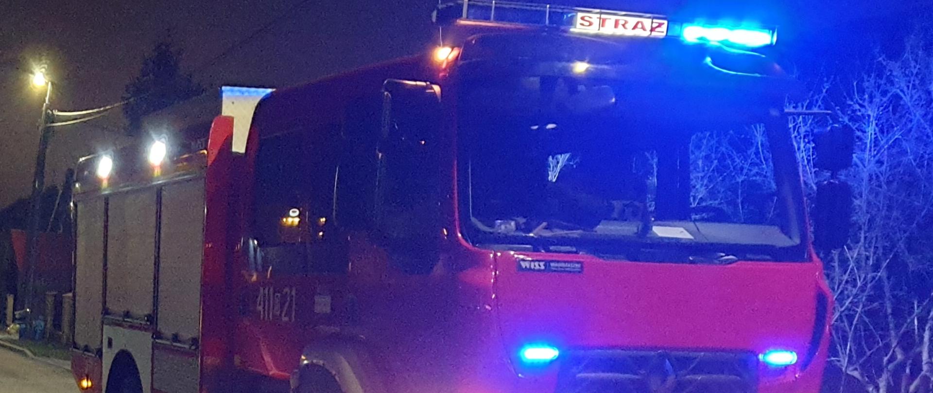 Samochód ratowniczo-gaśniczy.