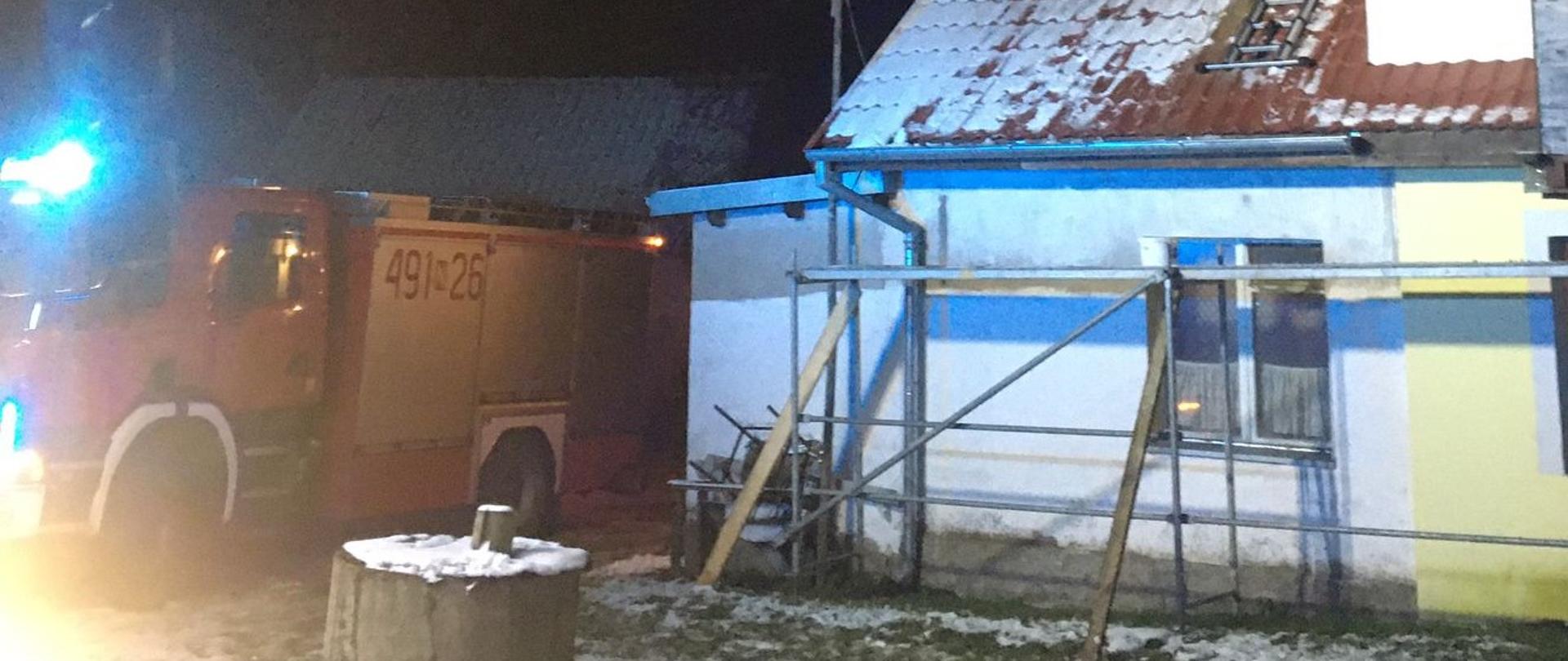 Pożar sadzy w przewodzie kominowym