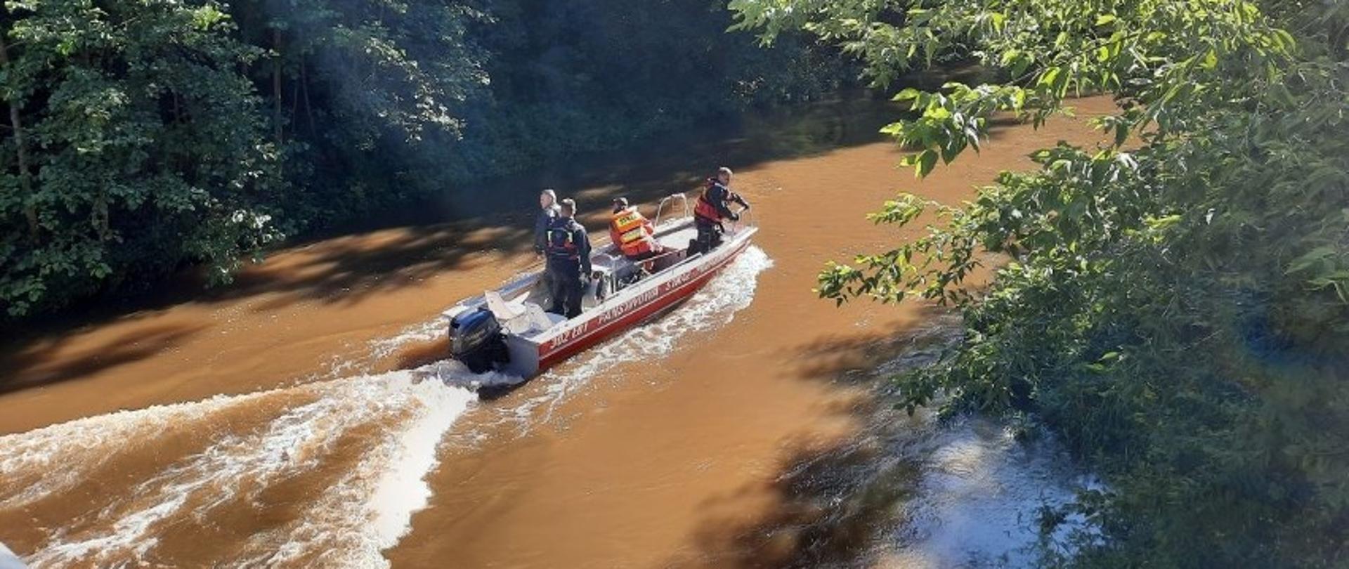 Poszukiwania kobiety w rzece "Kamienna"