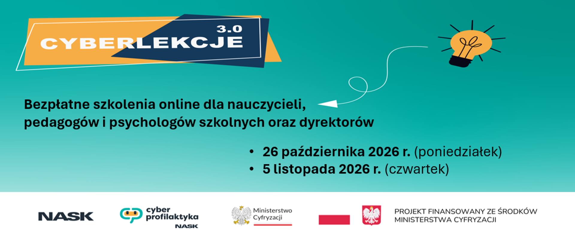 Cyberlekcje 3.0 szkolenia online dla kadry pedagogicznej