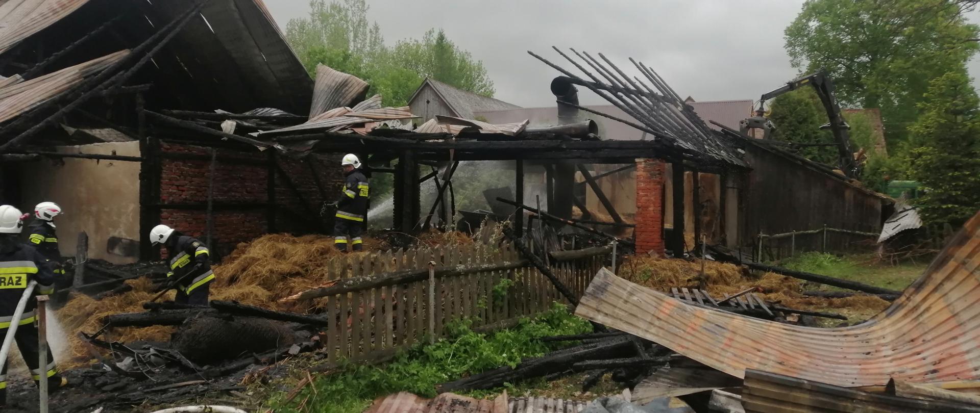 Pożar w miejscowości Ciche 