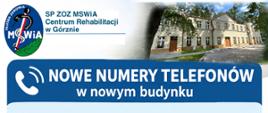 Nowe numery telefonów: Oddział Dzienny Rehabilitacji Dzieci z Zaburzeniami Wieku Rozwojowego