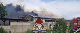 pożar hal w Karczewiu
