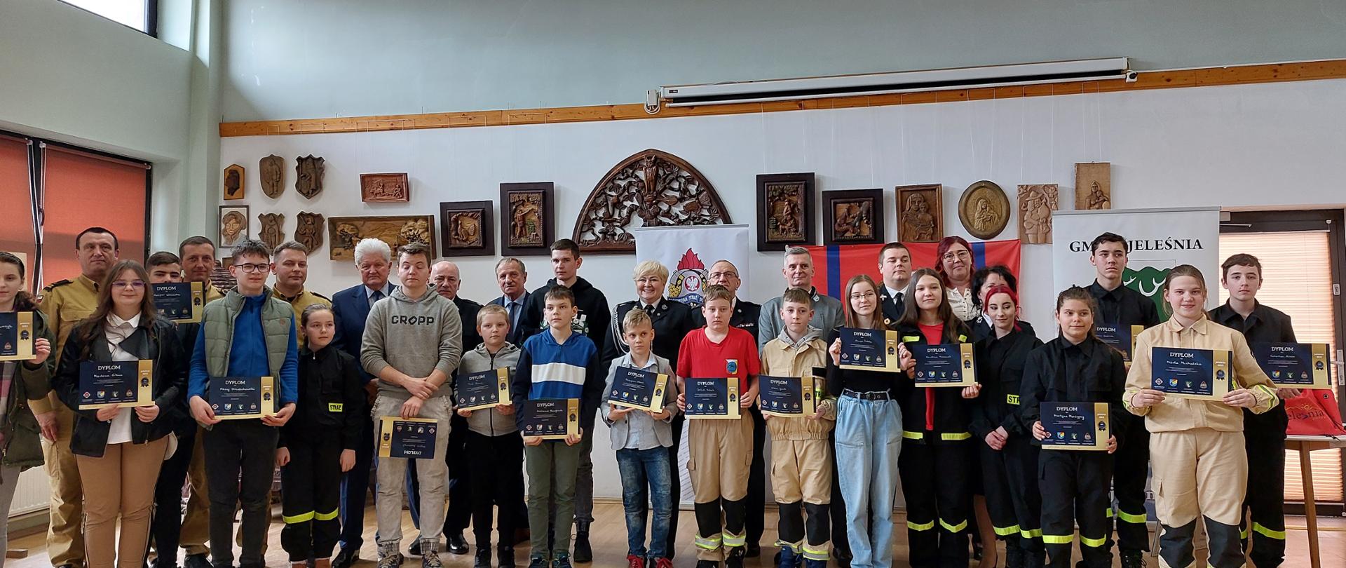 Zwycięzcy eliminacji powiatowych Ogólnopolskiego Turnieju Wiedzy Pożarniczej