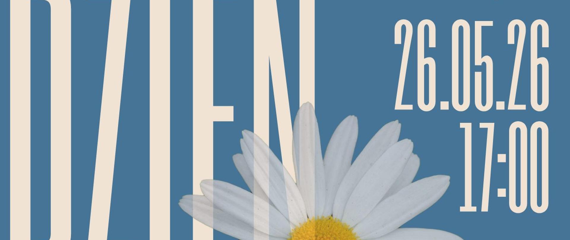 Plakat informacyjny dotyczący Koncertu "Dzień Mamy" odbywającego się w dniu 26.05.2026 o godz. 17.00.