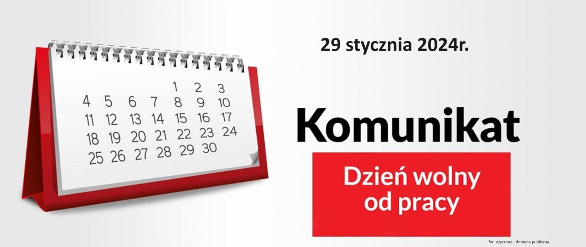 dzień wolny od pracy styczeń
