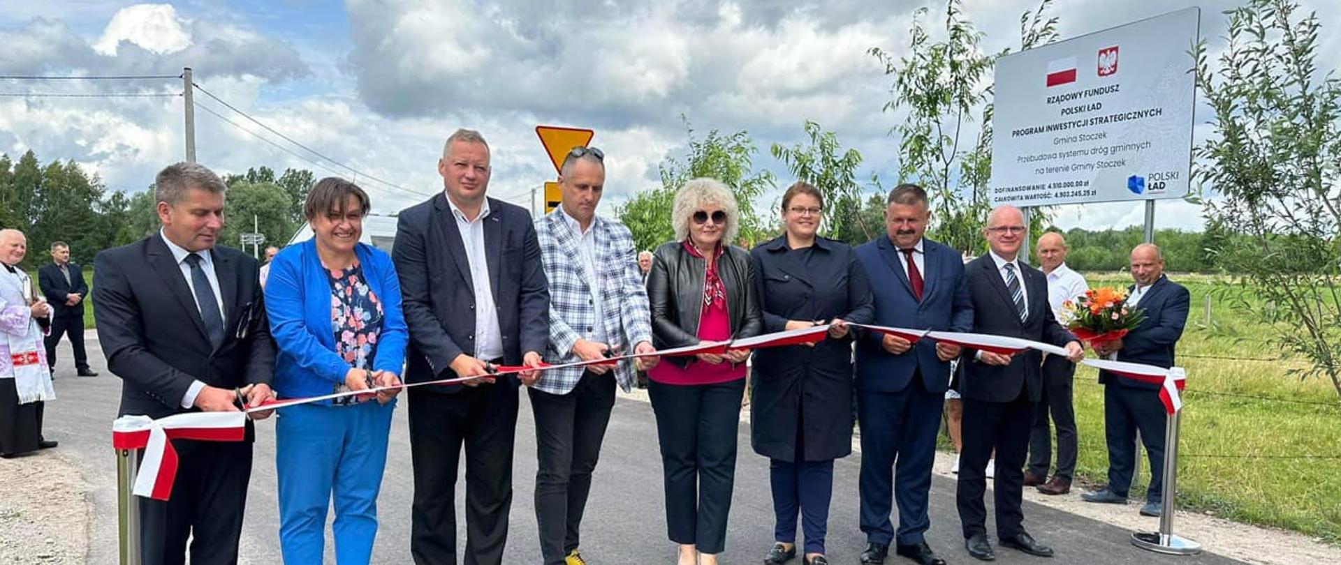 Uroczyste oddanie do użytkowania „Przebudowanego systemu dróg gminnych na terenie gminy Stoczek”