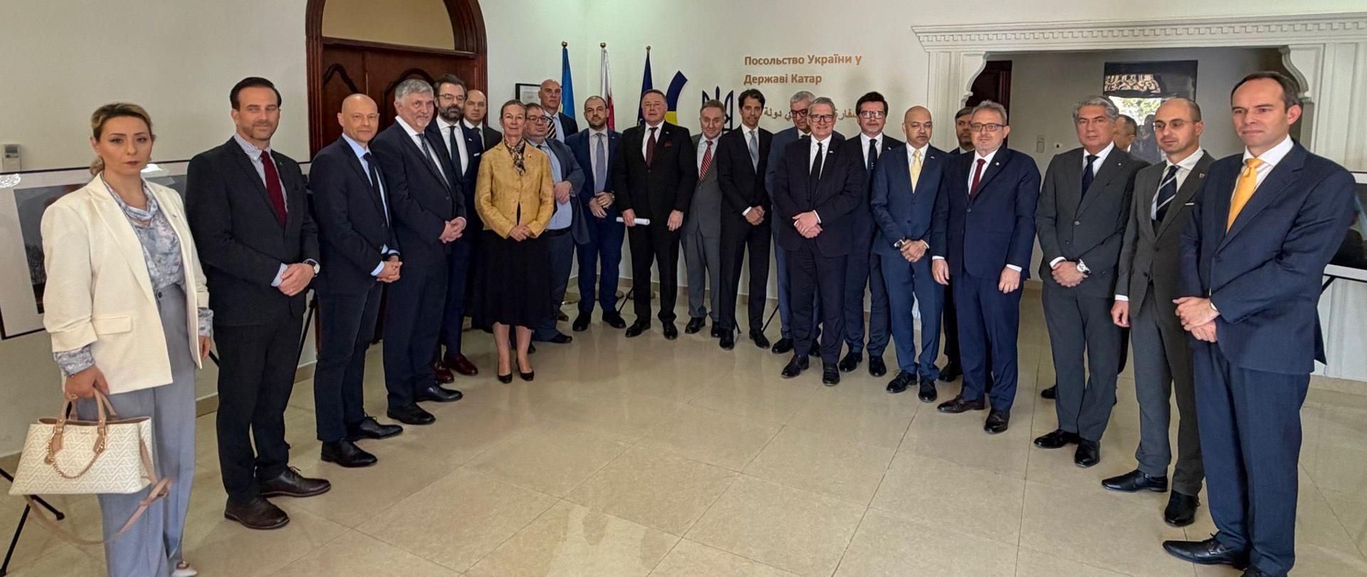 Spotkanie upamiętniające 4 rocznicę rosyjskiej napaści na Ukrainę. 