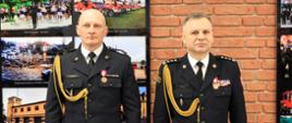 Zmiana na stanowisku Komendanta Powiatowego PSP w Sokółce - komendant wojewódzki PSP i nowy komendant powiatowy PSP w Sokółce