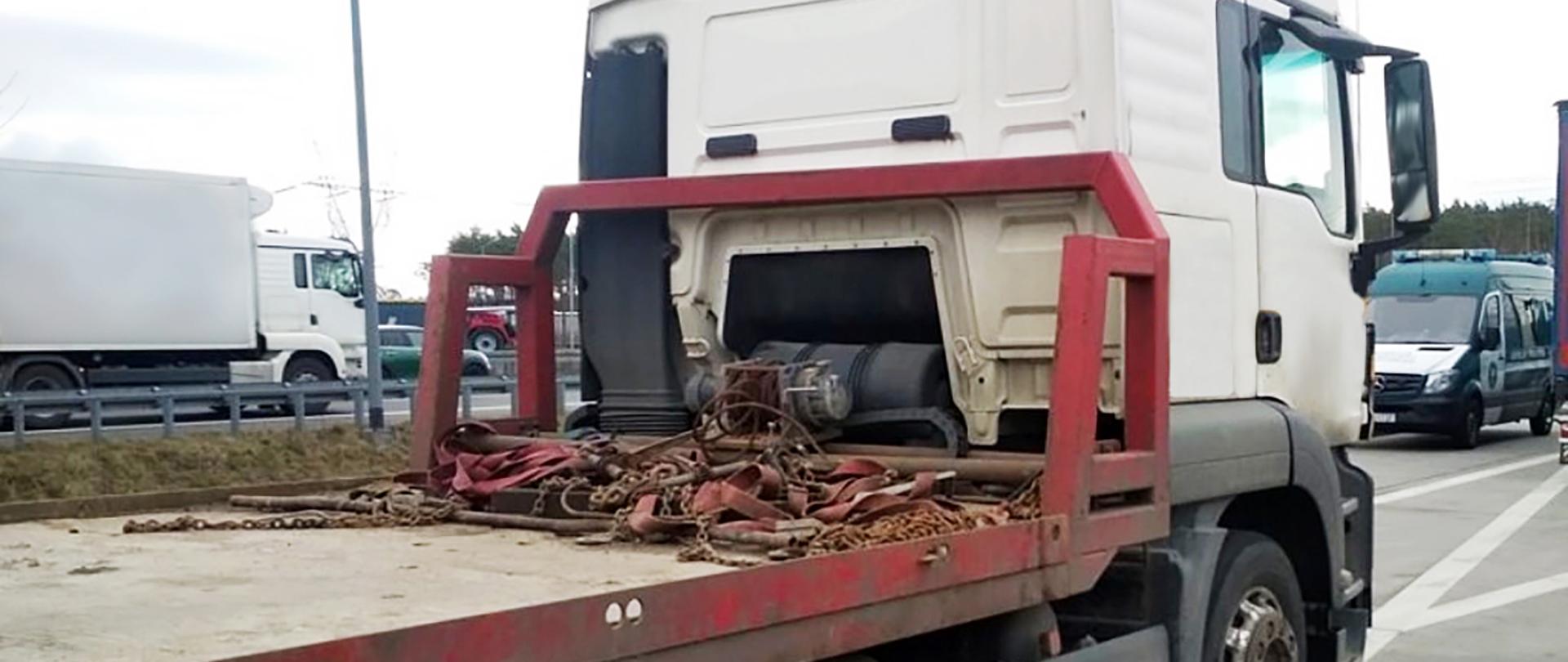 Pojazd ciężarowy zatrzymany został przez lubuskich inspektorów na S3, w okolicy MOP Marwice
