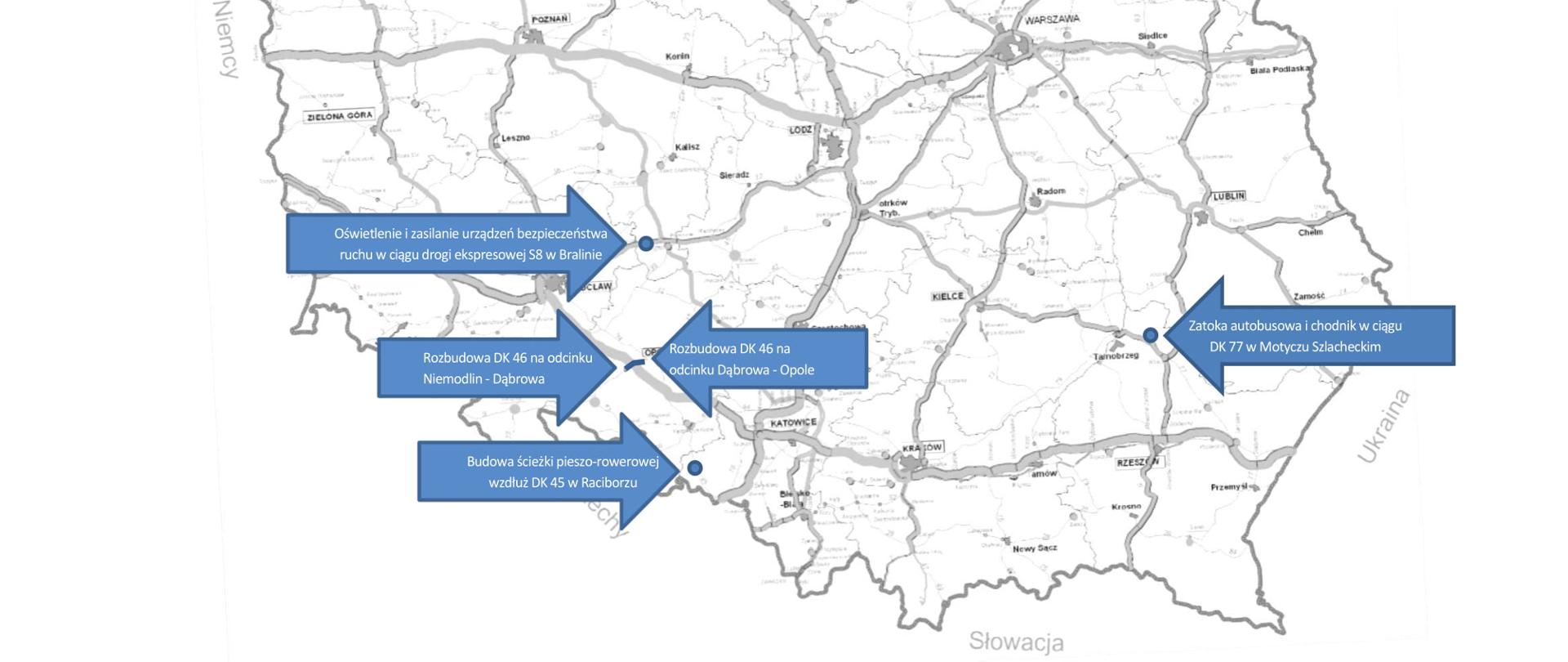 W czterech województwach powstanie infrastruktura zwiększająca bezpieczeństwo uczestników ruchu drogowego