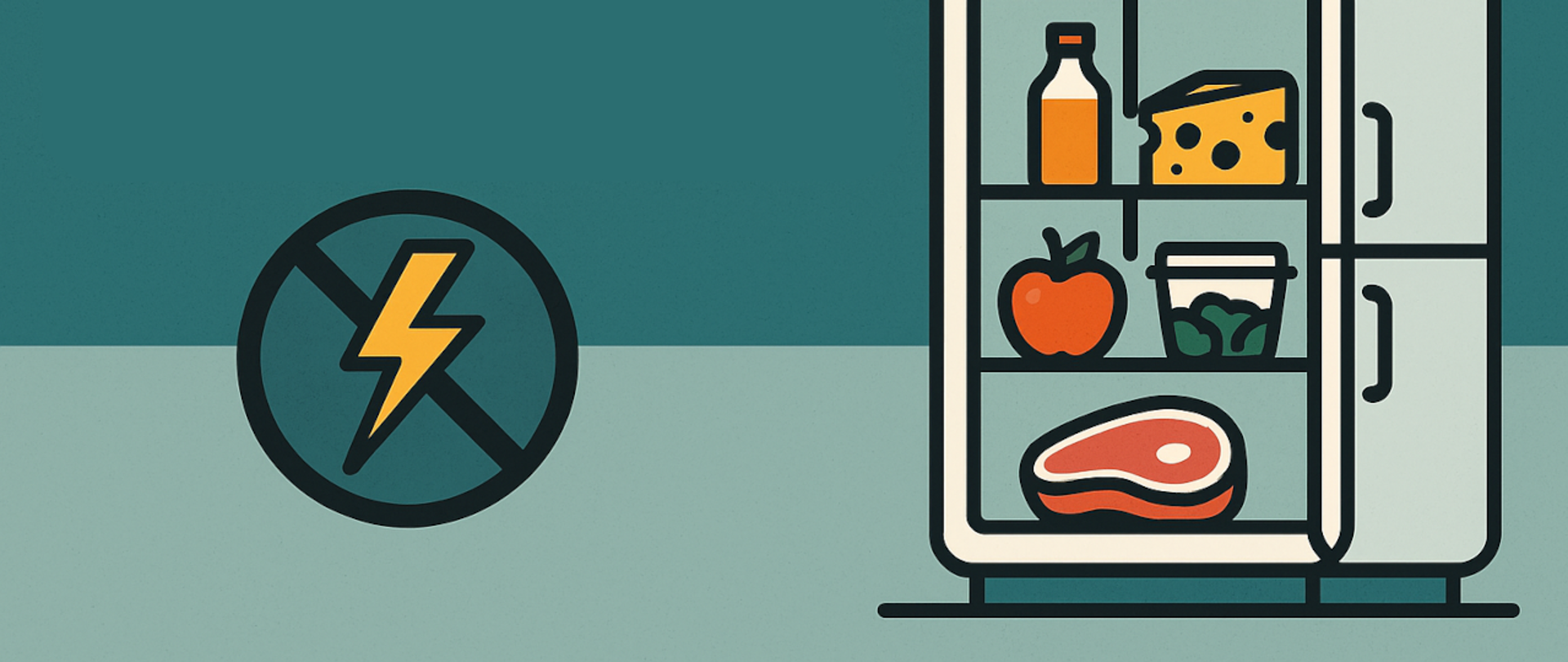 wskazówki dotyczące bezpieczeństwa żywności podczas przerwy w dostawie prądu