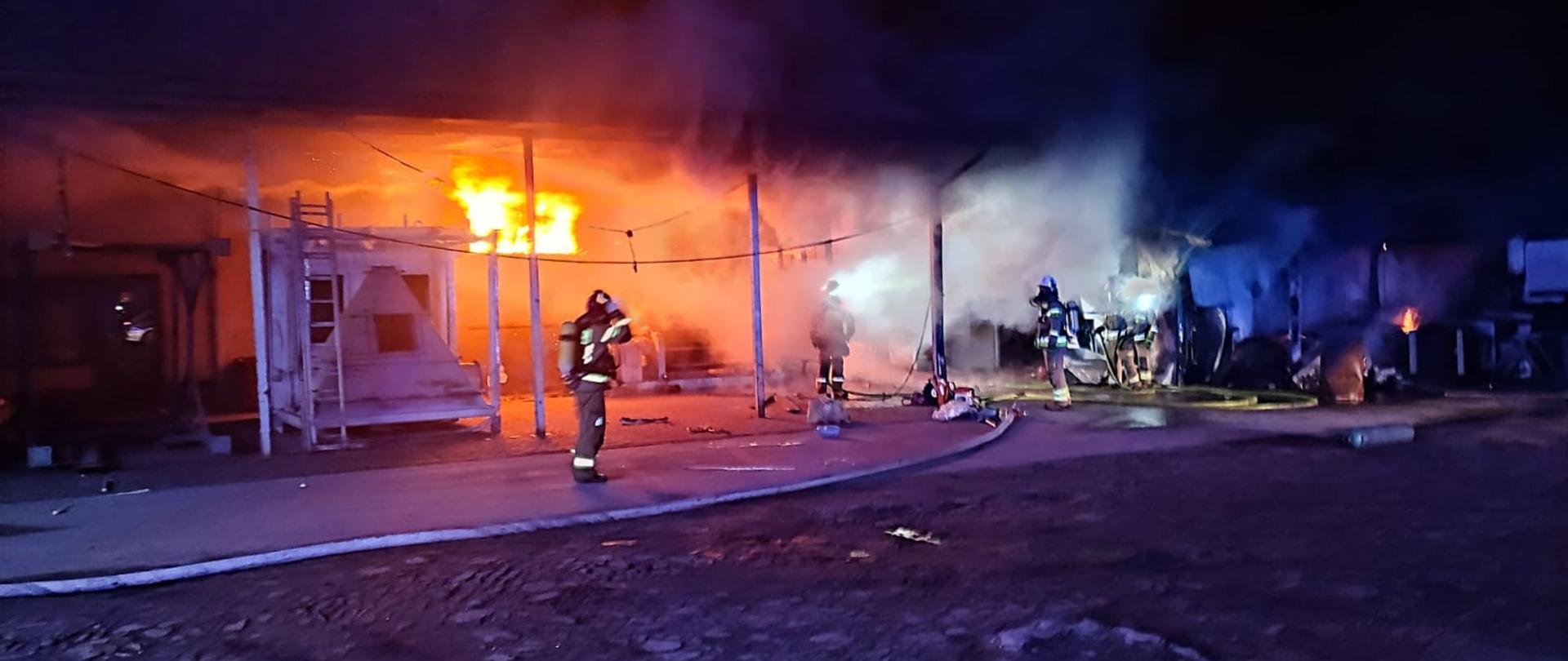 pożar Końskie ul. Fabryczna