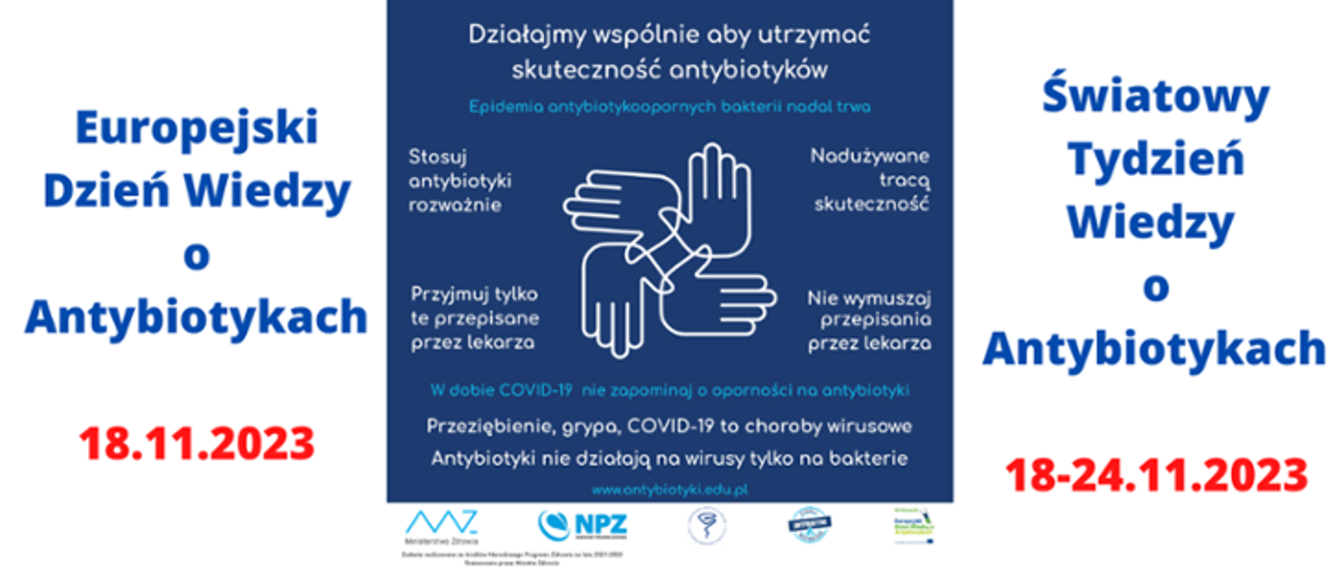 Europejski Dzień Wiedzy o Antybiotykach i Światowy Tydzień Wiedzy o Antybiotykach 2023