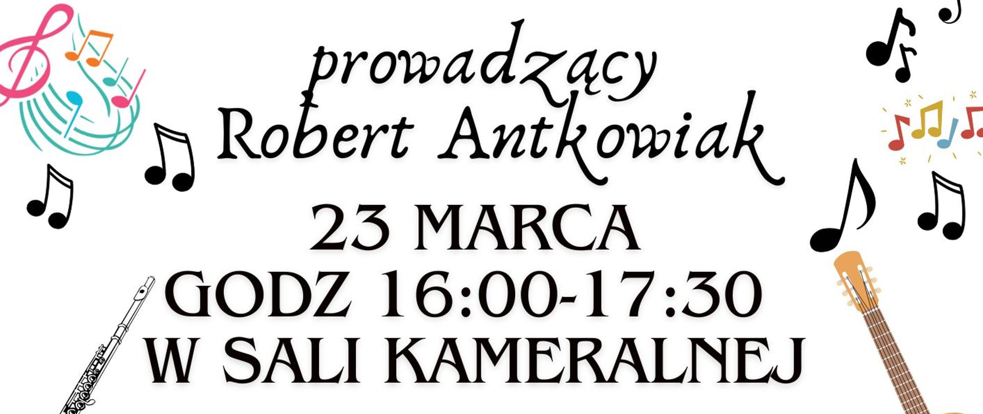 Plakat- warsztaty improwizacji.