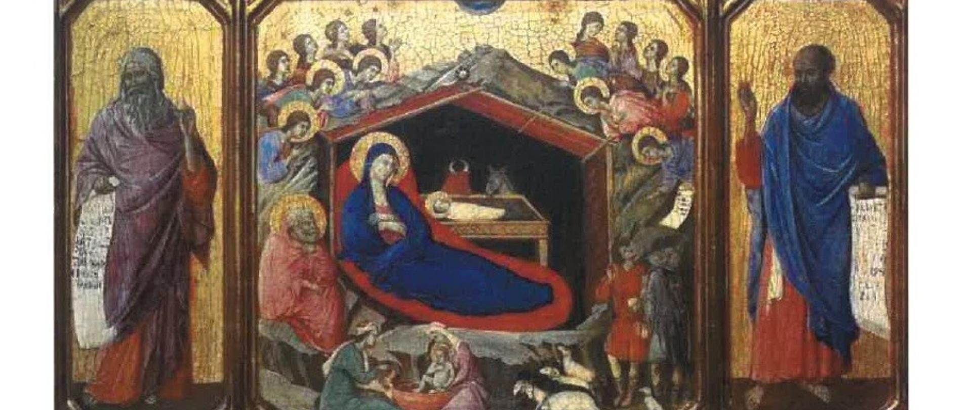 obraz przedstawiający narodziny Jezusa