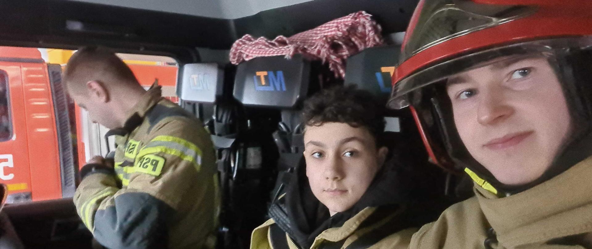 Jazda samochodem strażackim