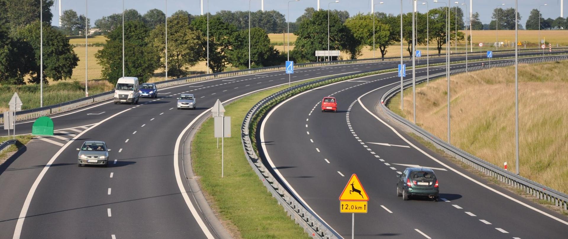 Pojazdy na obwodnicy Stargardu w ciągu S10