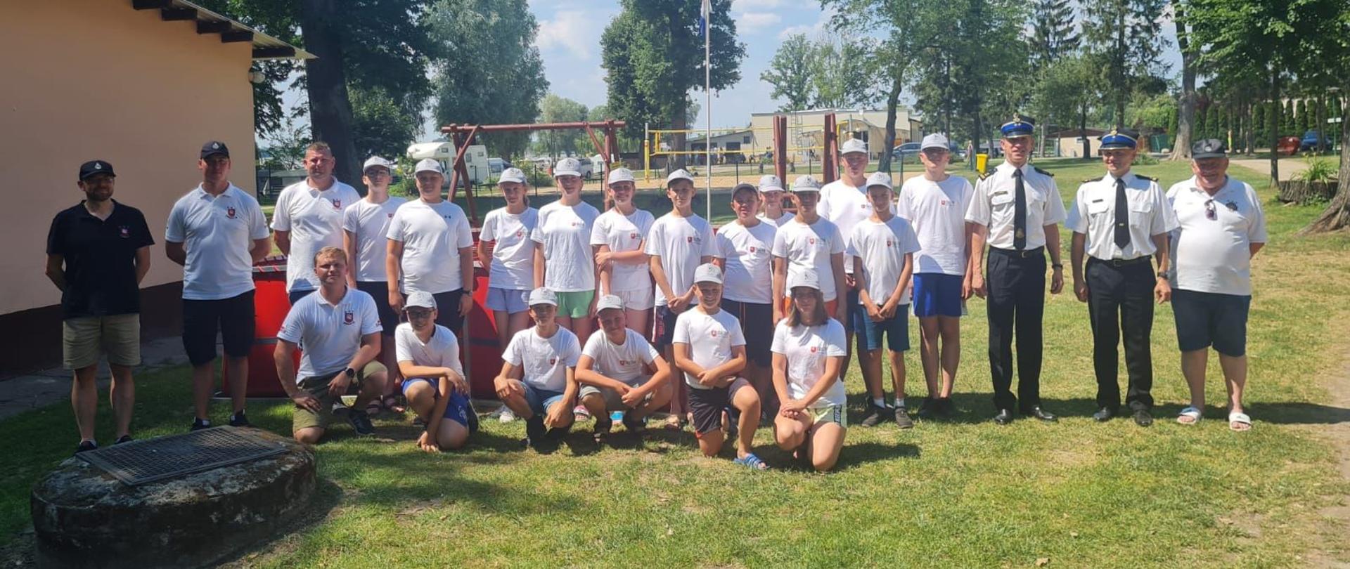 Wizyta Zastępcy Wielkopolskiego Komendanta Wojewódzkiego PSP na obozie MDP