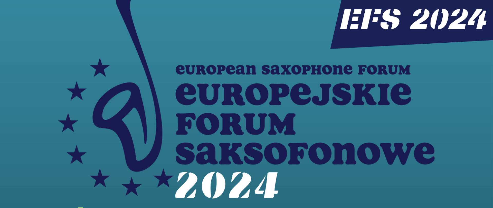 plakat w niebiesko-zielonej tonacji, zawiera napisy: tytuł konkursu, "14-15.03.2024" oraz logo sponsorów