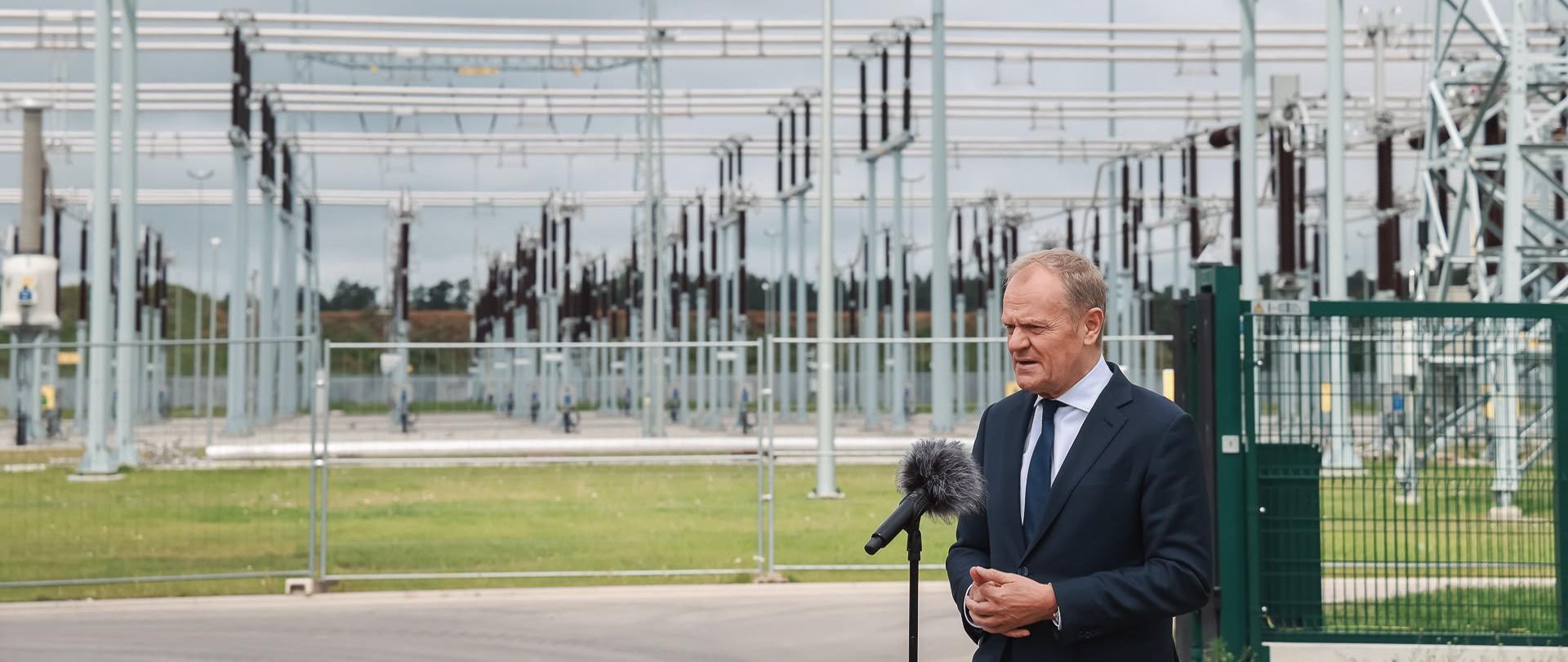 Udział Premiera Donalda Tuska w uruchomieniu największej w Polsce stacji elektroenergetycznej w Choczewie