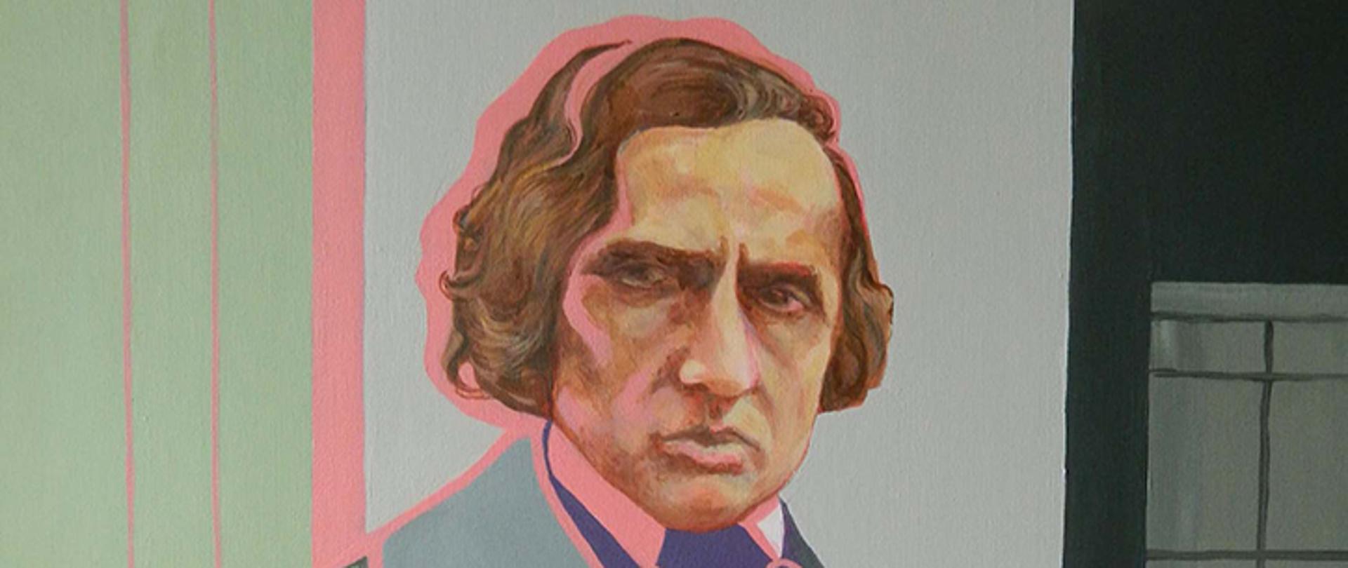 Portret Chopina autorstwa J. Domagały