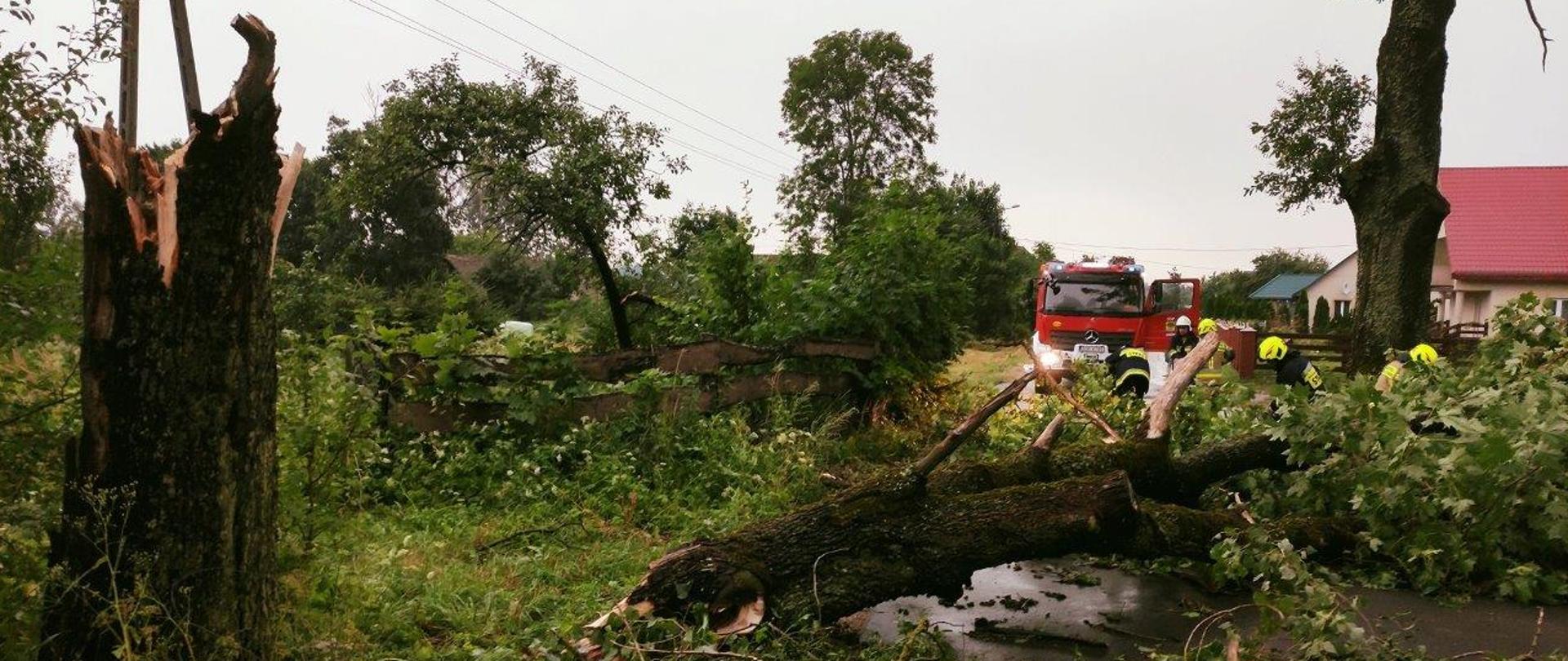 Skutki nawałnic nad powiatem sokólskim