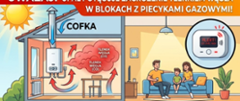 Grafika RCB: Alert RCB - Zwiększone ryzyko zatrucia czadem