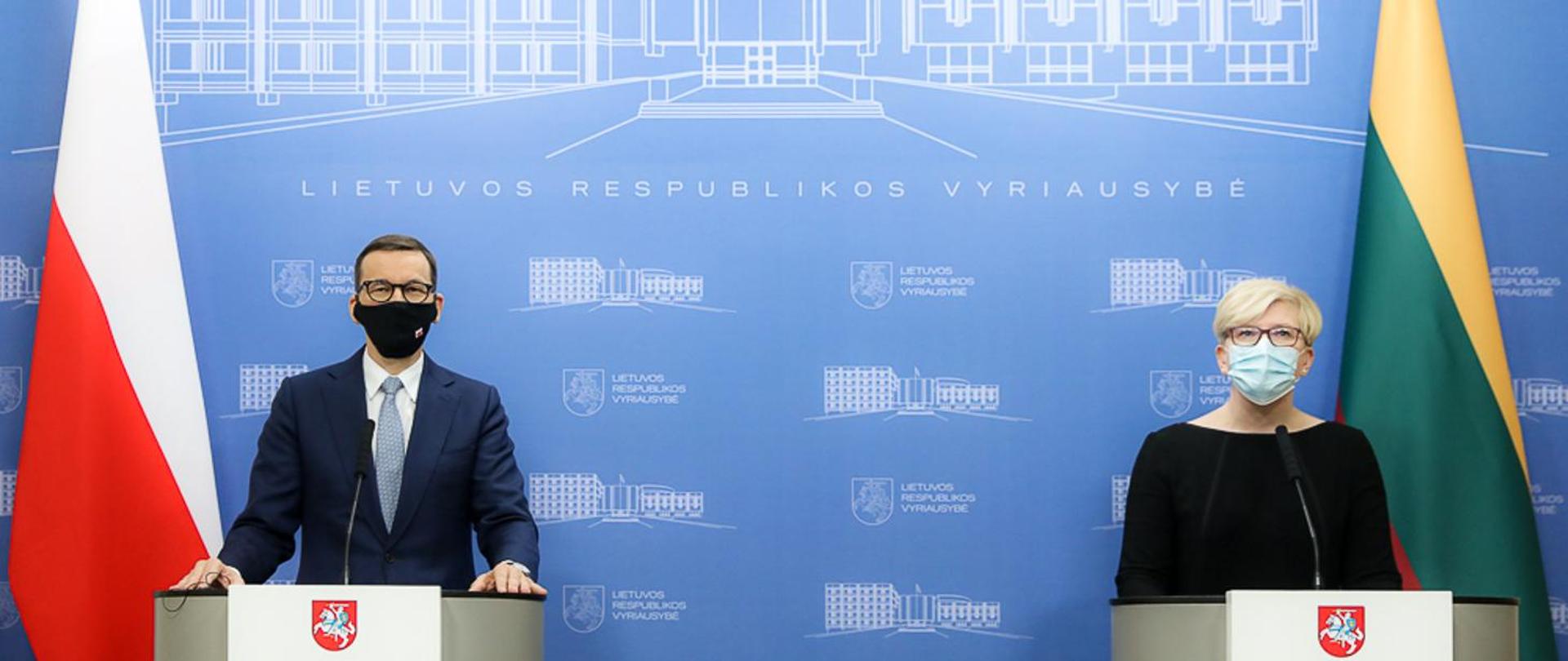 premier Mateusz Morawiecki i premier Ingrida Šimonytė
