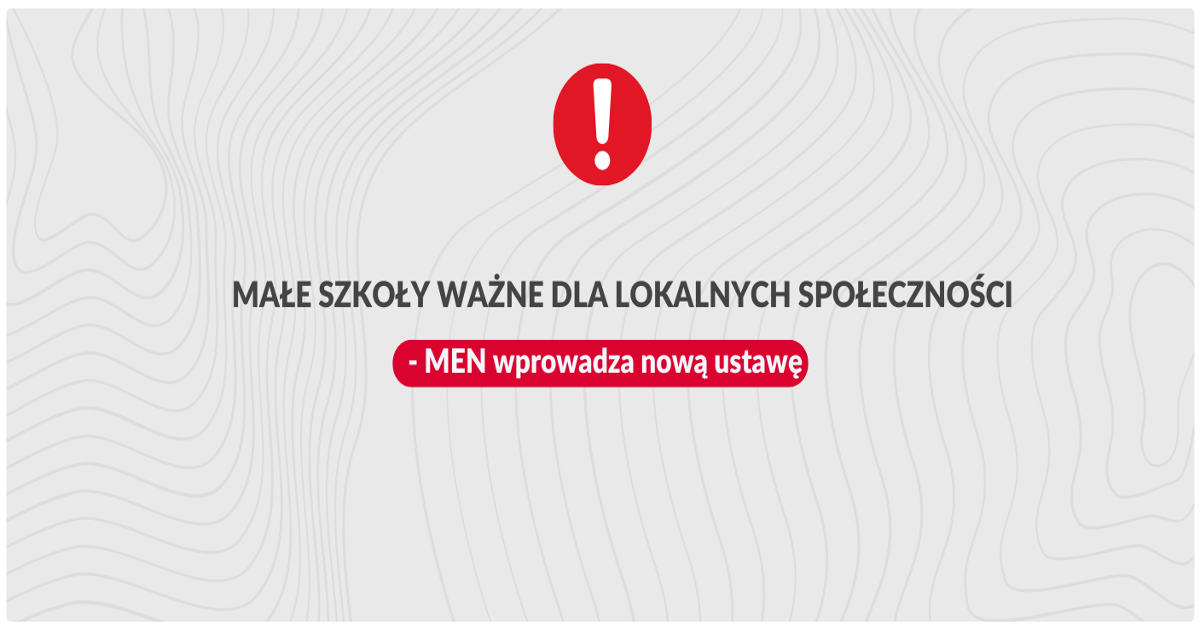 Małe szkoły ważne dla lokalnych społeczności – MEN przygotowało nowe rozwiązania