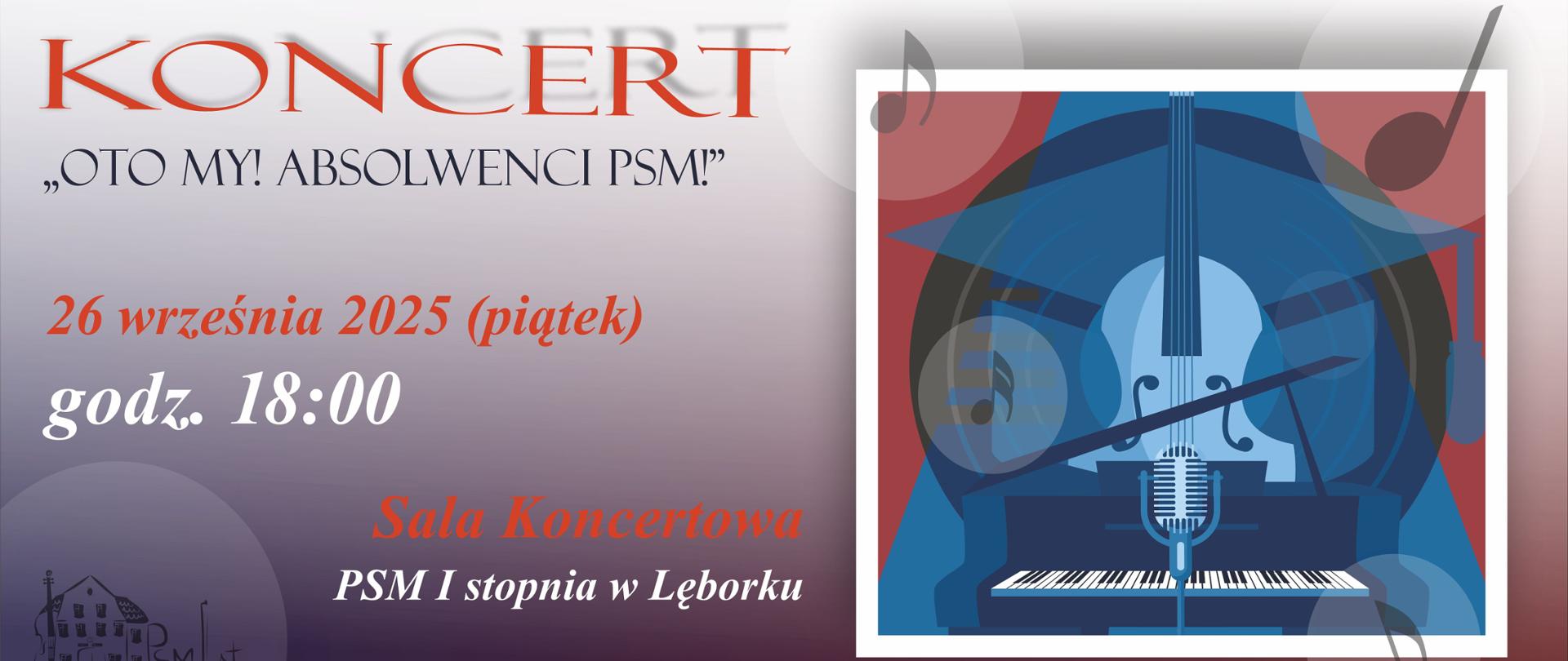 Plakat koncertu dla absolwentów