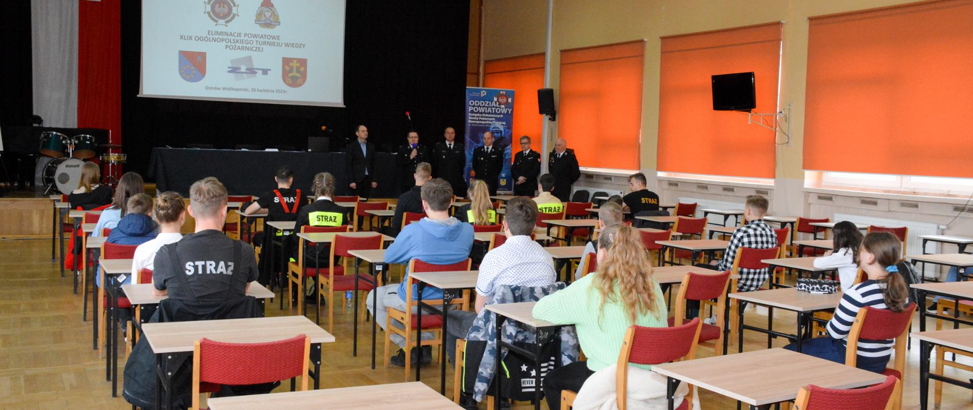 Młodzież podczas eliminacji.