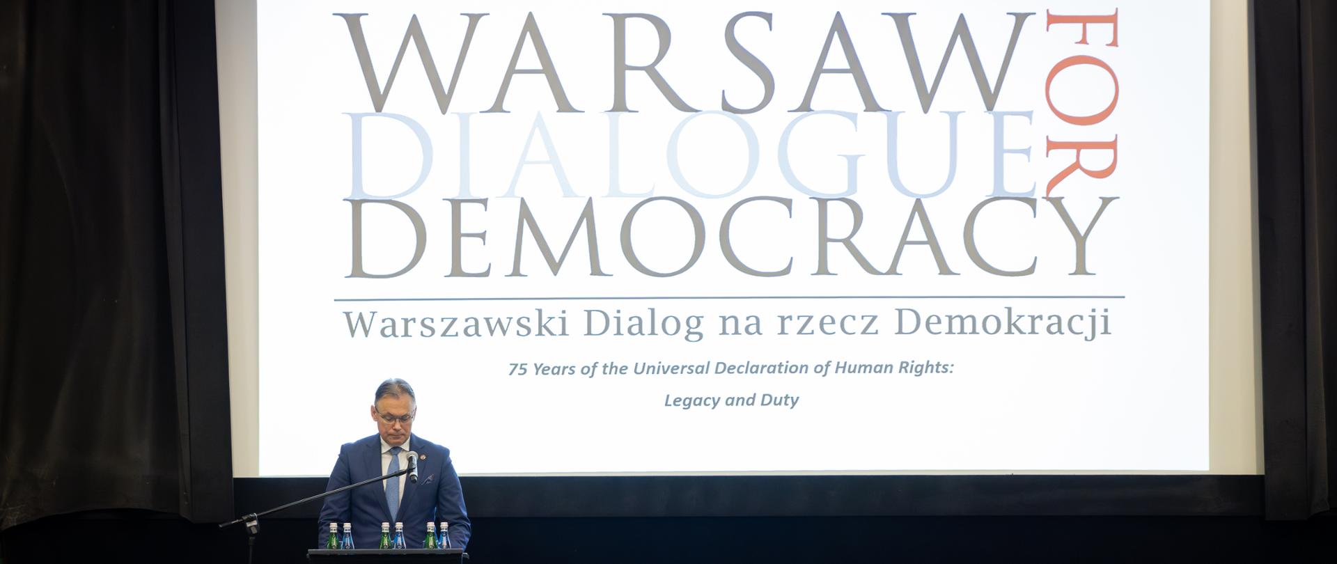 Warsaw Dialogue for Democracy with the participation of Deputy Minister Mularczyk