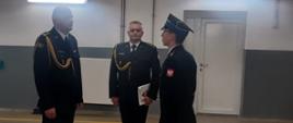 Uroczysta zbiórka z okazji mianowania na stanowisko Dowódcy Jednostki Ratowniczo-Gaśniczej w Działdowie